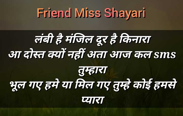 Miss Friend  You Shayari in Hindi