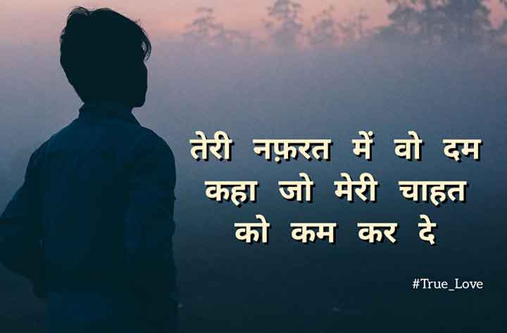 2 Line True Love Shayari in Hindi