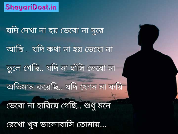 Bangla Shayari on Sad Love