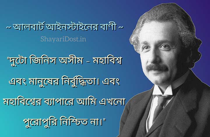 Albert Einstein Motivational Quotes in Bengali