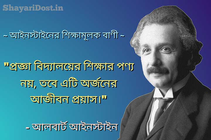 Bangla Quotes by Albert Einstein about Education
