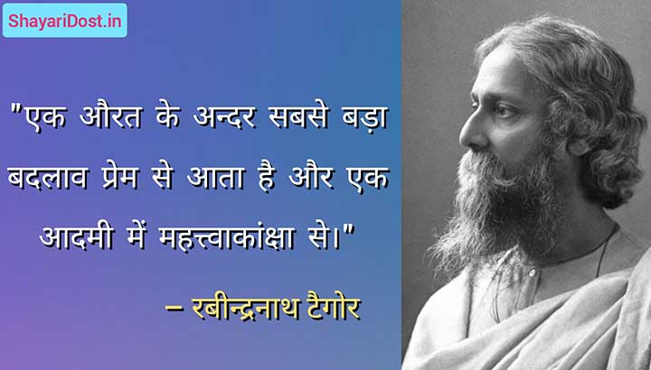 Rabindranath Tagore Hindi Quotes