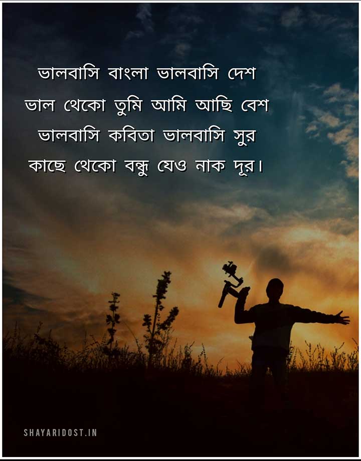 Bondhutto Niye Kobita, Friendship Poem in Bengali