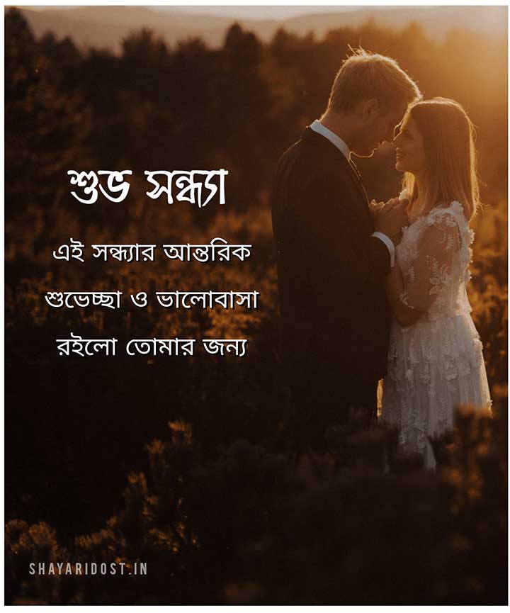 Good Evening Love SMS in Bengali for Girlfriend
