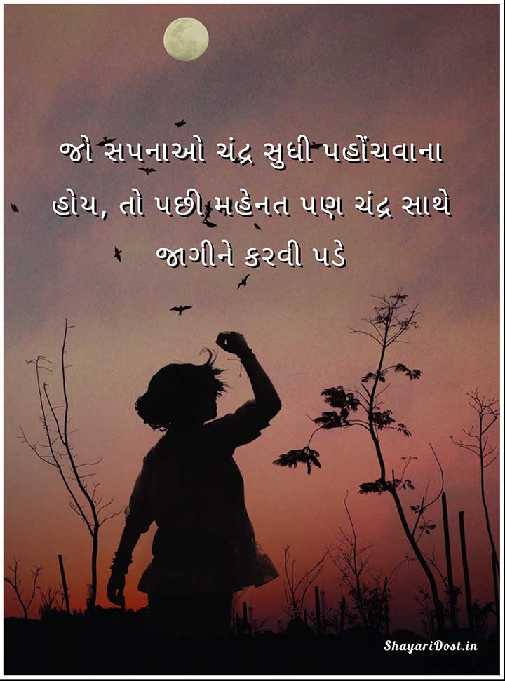 Best Good Night Quotes in Gujarati for SMS
