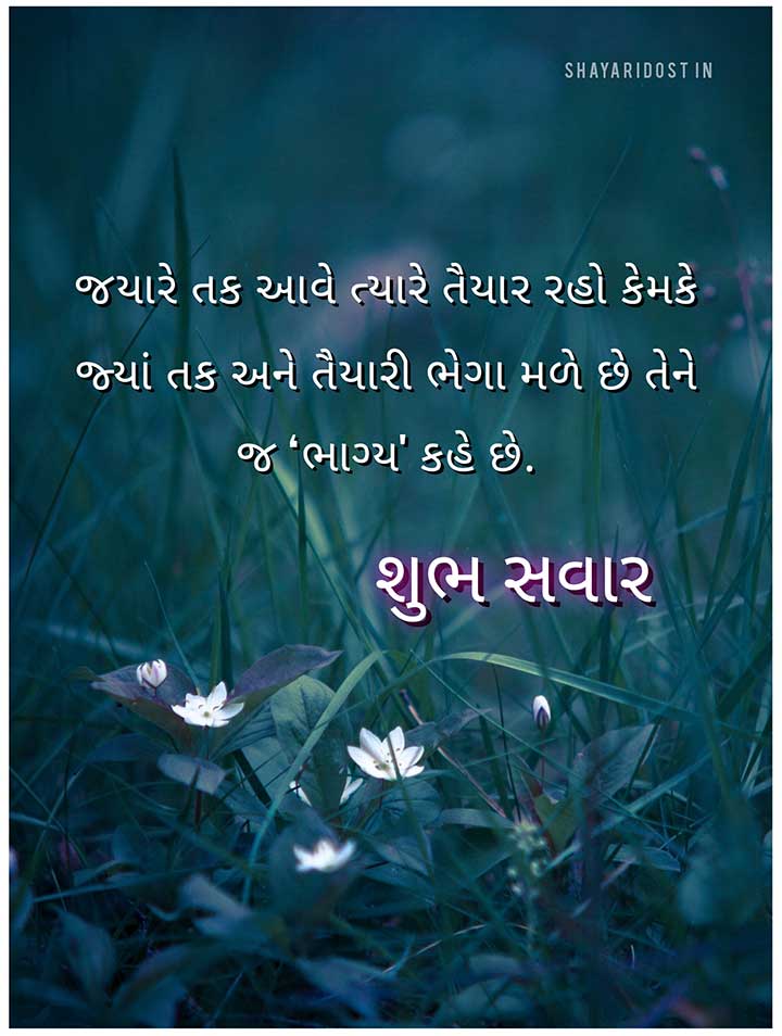 Gujarati Good Morning Shayari