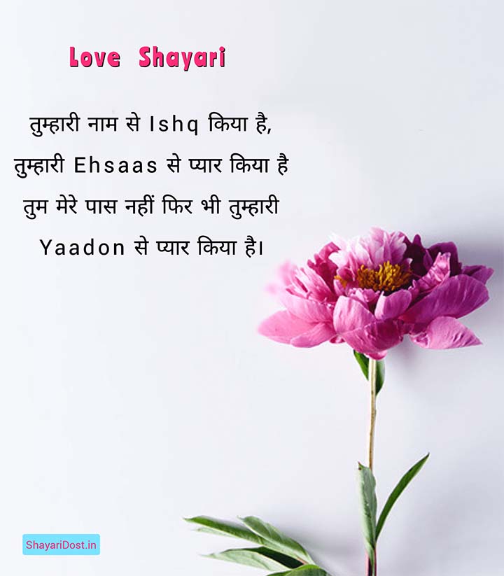 Best Love Shayari in Hindi Font