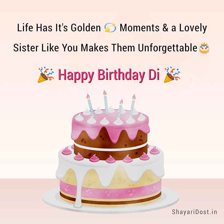 Happy Birthday Shayari in English for Sister
