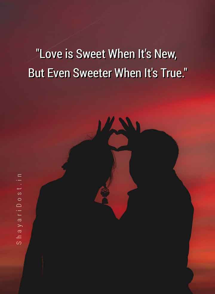 English Shayari 2 Line on Romantic Love