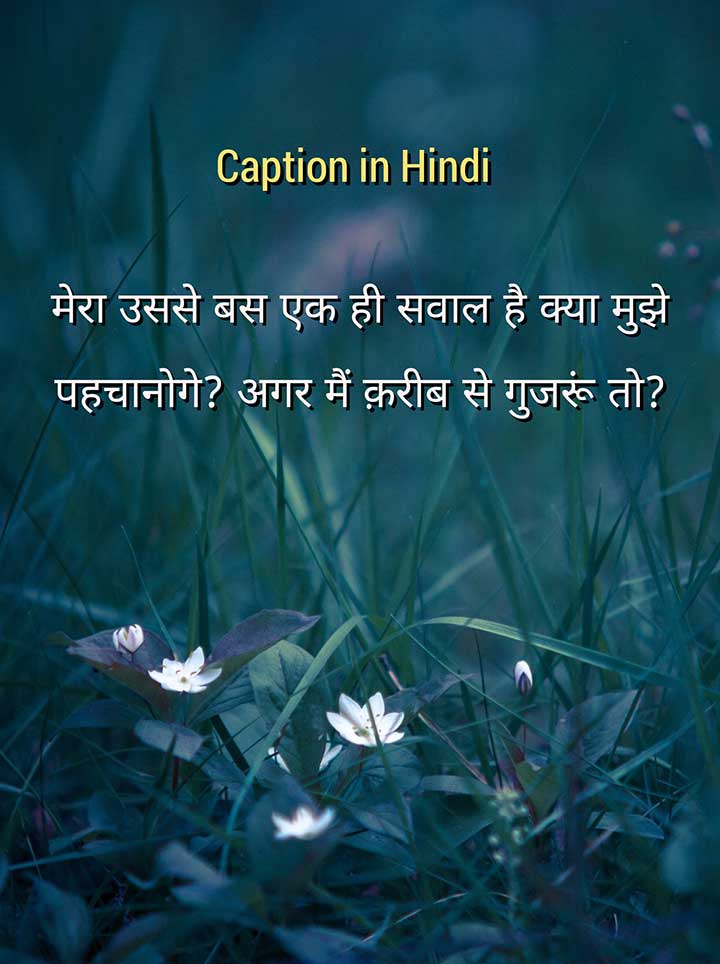 Best Hindi Caption For Insta Post