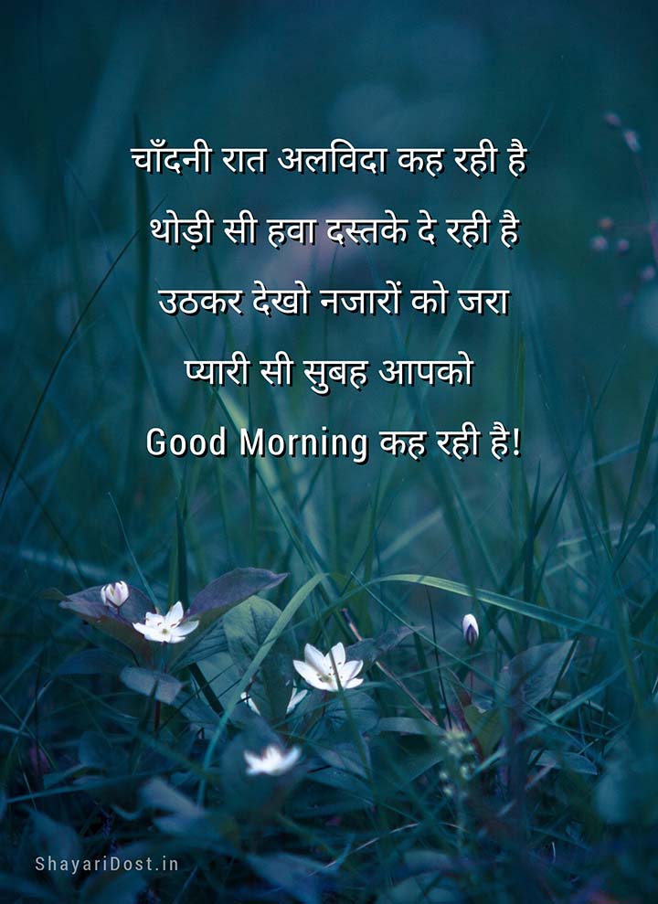 Good Morning Shayari SMS in Hindi 