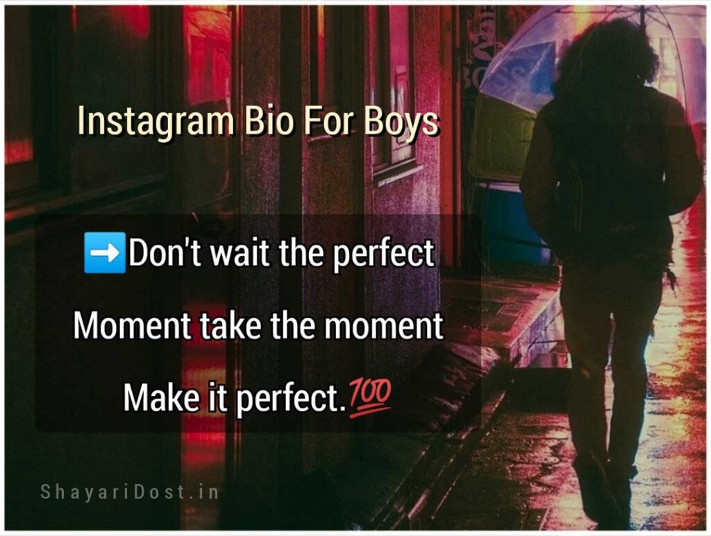 Boys Instagram Bio Caption Ideas