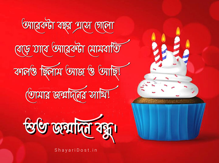 Birthday Wishes in Bengali For Friend