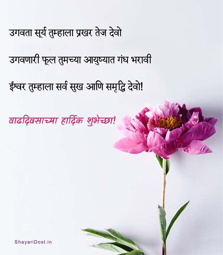 Happy Birthday Wishes Marathi