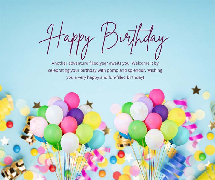 Birthday Wish Images With Balloons