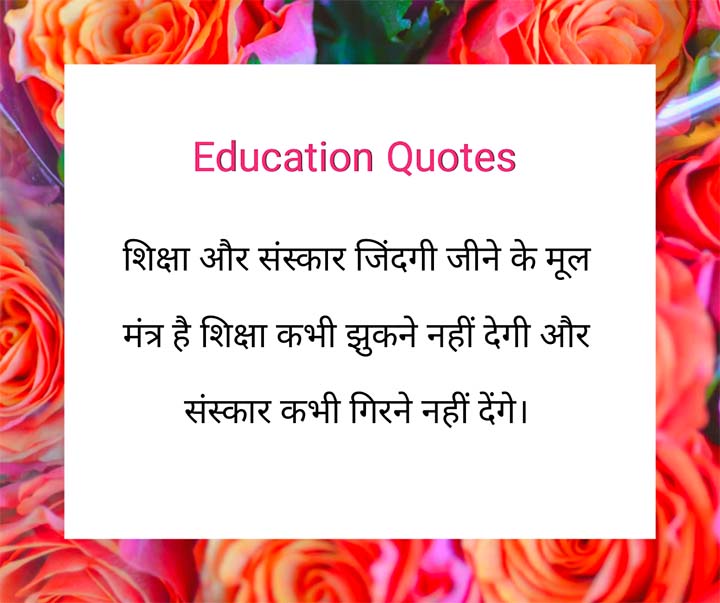 Education Status Hindi