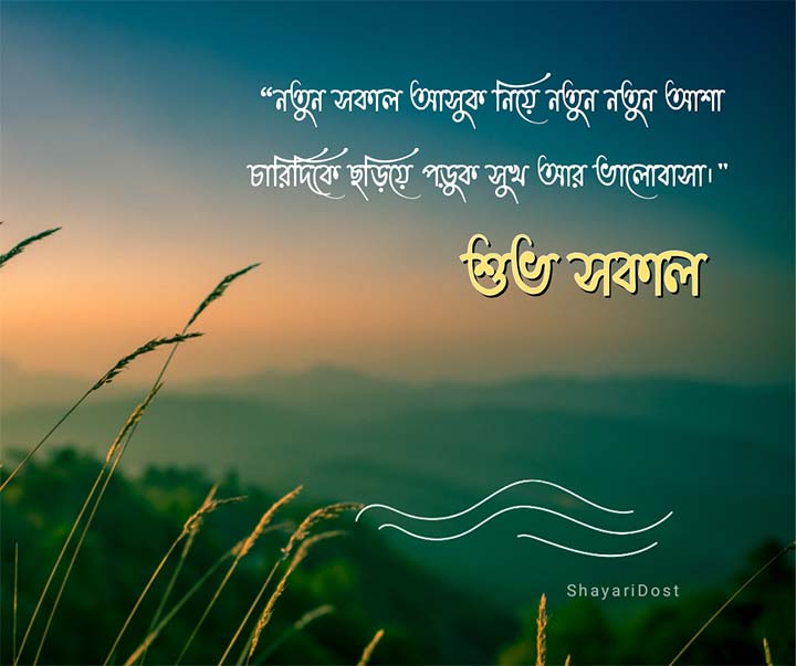 Shuvo Sokal Message Bangla medium