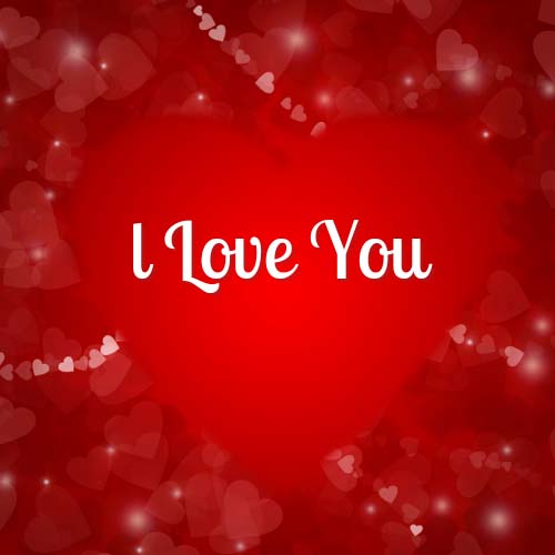 Romantic Love You Dp Images For Whatsapp on Love Background