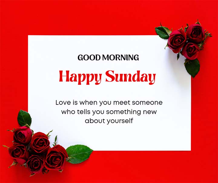Happy Sunday Good Morning Quotes For Love