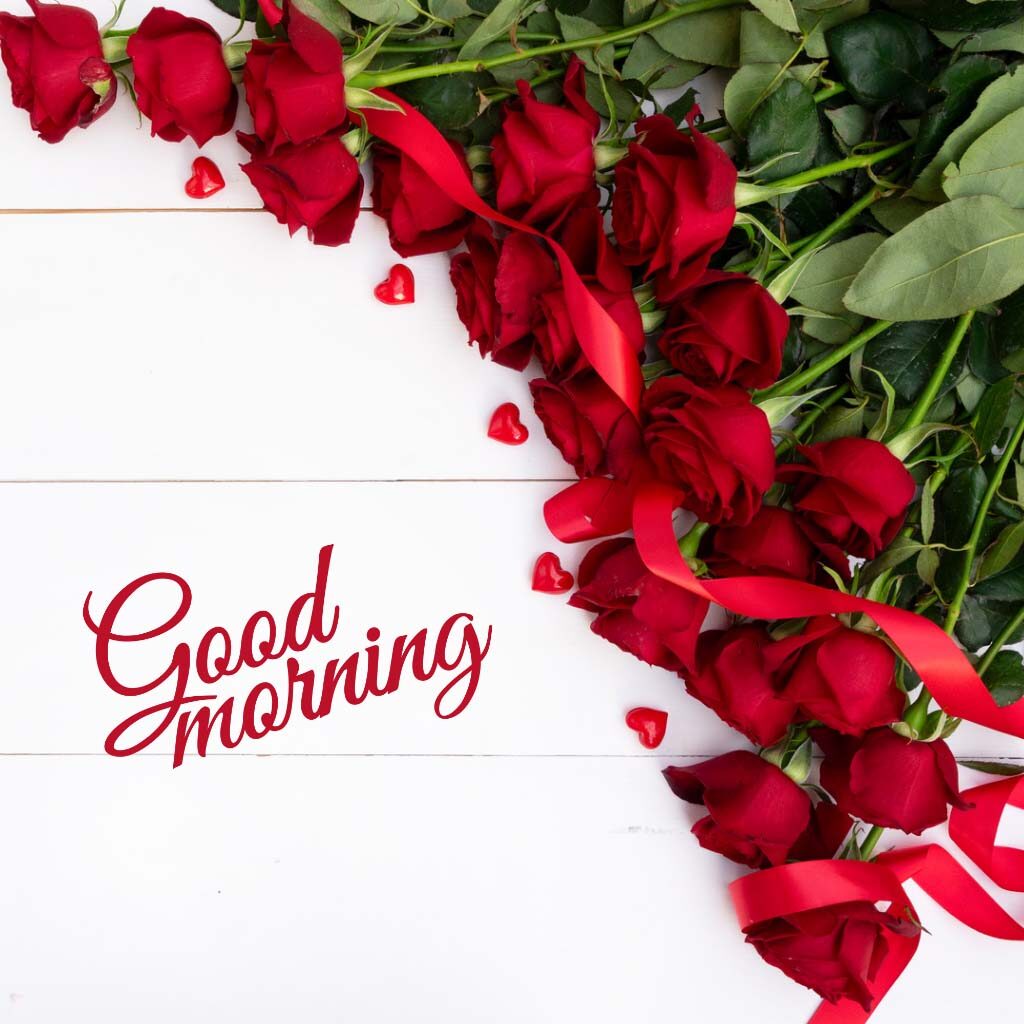 Good Morning Romantic Images With Roses For Love